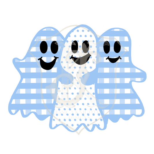 Blue Gingham Ghost Trio