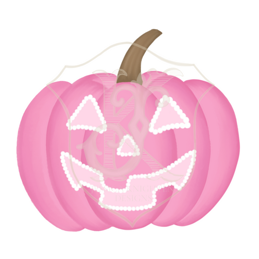 Pearl Pink Jack-o-Lantern